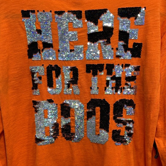 PINK Victoria’s Secret Here For The Boos Long Sleeve Top Size Small - Picture 5 of 16